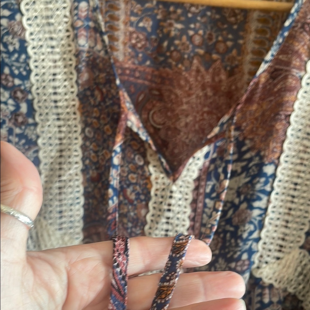 Artesia Multicolor Bohemian Top‎ - Picture 5 of 6